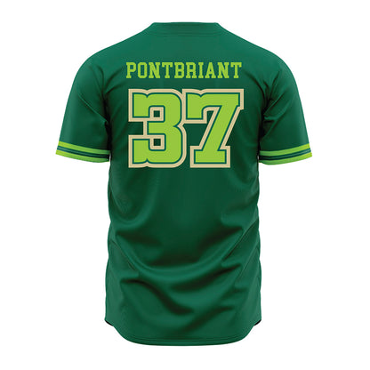 USF - NCAA Baseball : Dominic Pontbriant - Green Jersey-1