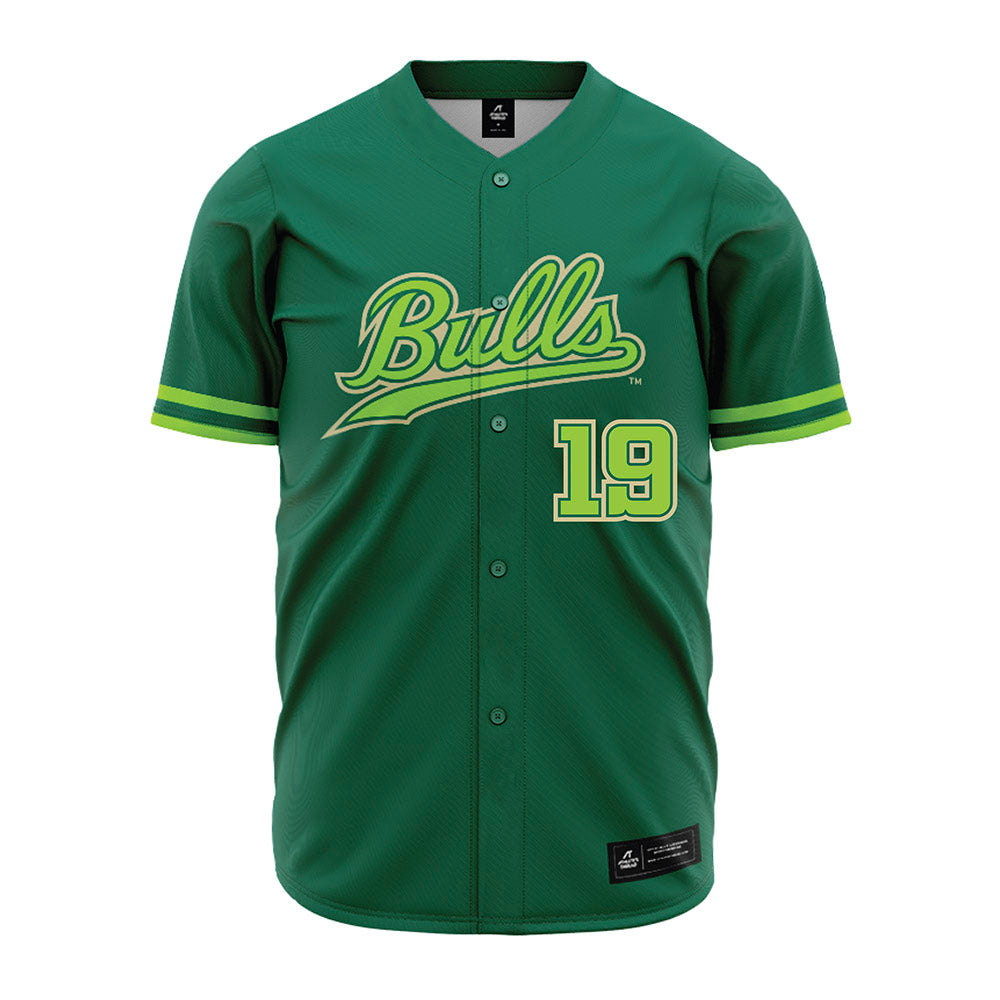 USF - NCAA Baseball : Michael Senay - Green Jersey-0