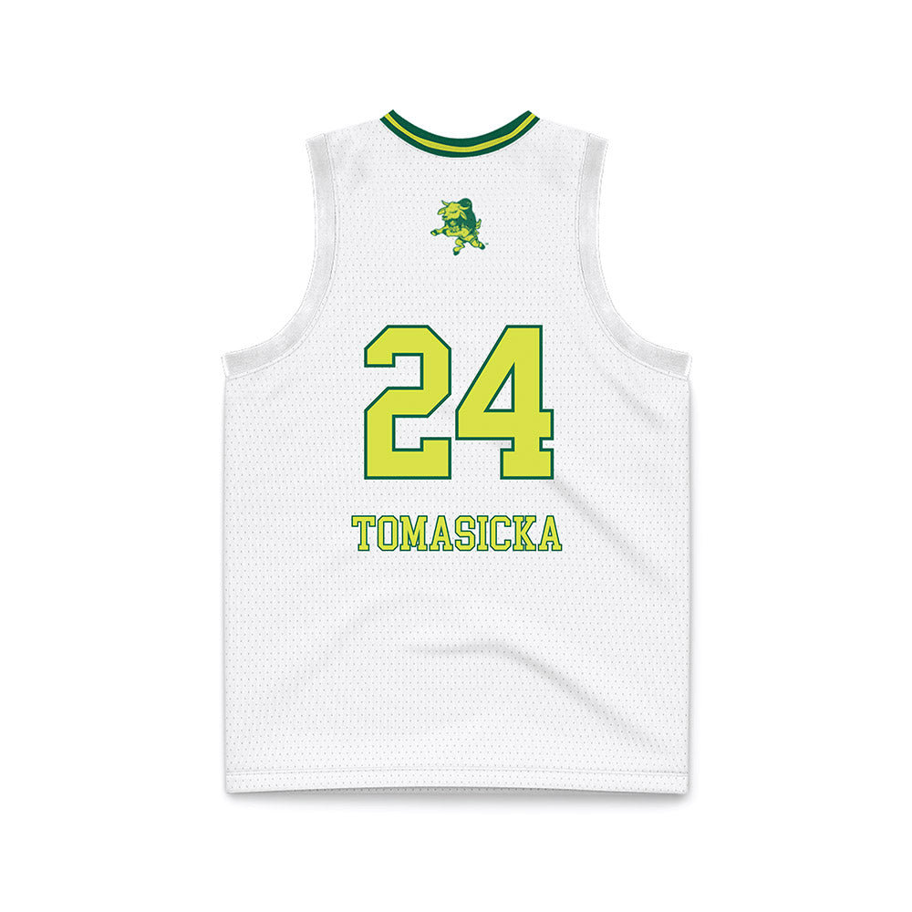 USF - NCAA Women's Basketball : Raina Tomasicka - White Basketball Jersey-1