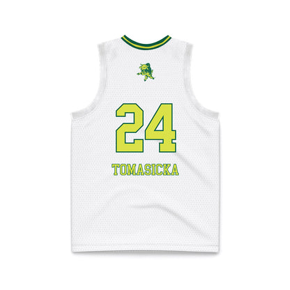 USF - NCAA Women's Basketball : Raina Tomasicka - White Basketball Jersey-1
