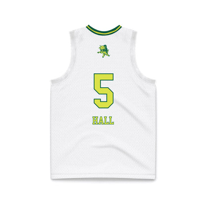 USF - NCAA Women's Basketball : Brooklyn Hall - White Basketball Jersey-1