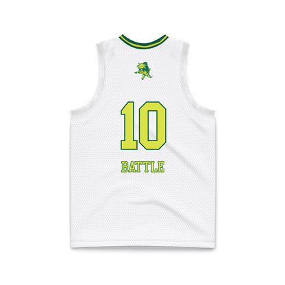 USF - NCAA Women's Basketball : Edyn Battle - White Basketball Jersey-1