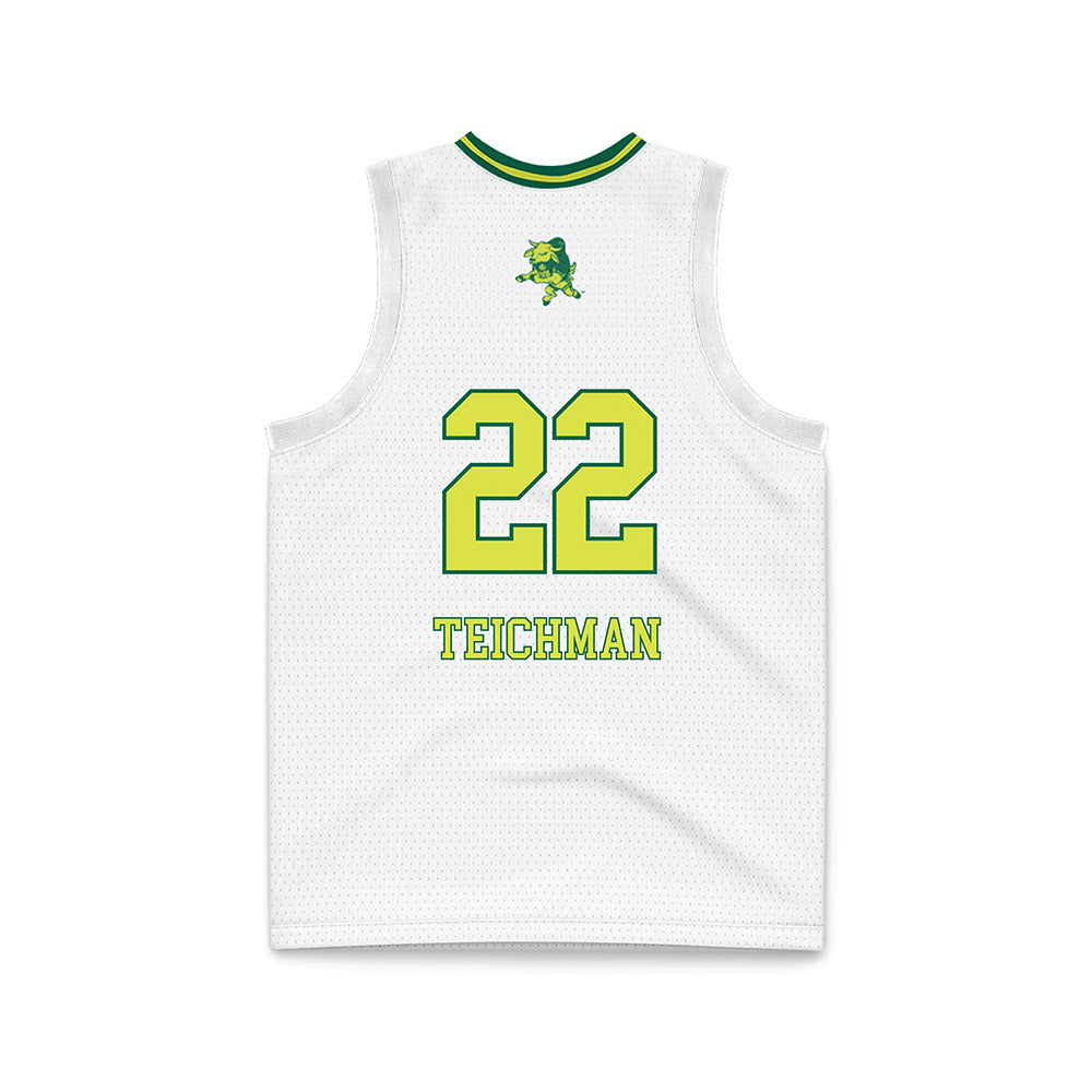USF - NCAA Women's Basketball : Lee Teichman - White Basketball Jersey-1