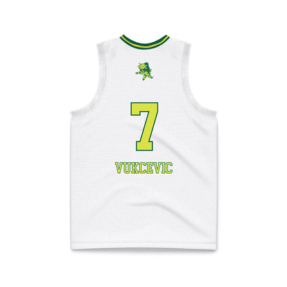 USF - NCAA Women's Basketball : Lanaa Vukcevic - White Basketball Jersey-1