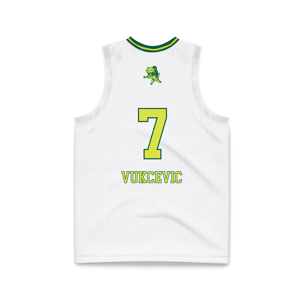 USF - NCAA Women's Basketball : Lana Vukcevic - White Basketball Jersey-1