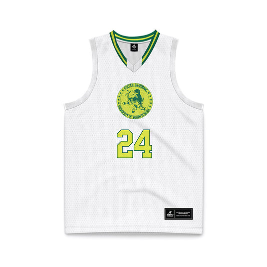 USF - NCAA Women's Basketball : Kendall Puryear - White Basketball Jersey-0