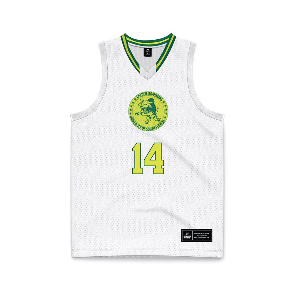 USF - NCAA Women's Basketball : Ines Piper - White Basketball Jersey-0