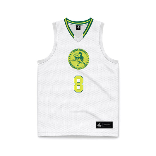 USF - NCAA Women's Basketball : Fatou Diakite - White Basketball Jersey-0