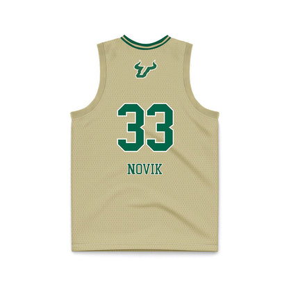 USF - NCAA Women's Basketball : Katsiaryna Novik - Cream Basketball Jersey-1