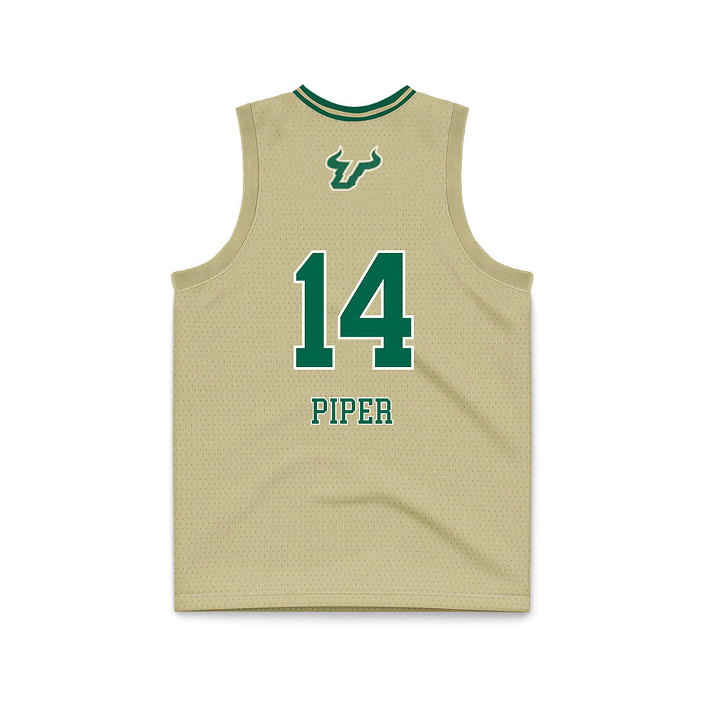 USF - NCAA Women's Basketball : Ines Piper - Cream Basketball Jersey-1