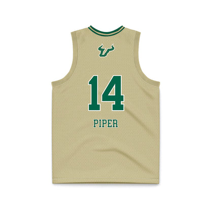 USF - NCAA Women's Basketball : Ines Piper - Cream Basketball Jersey-1