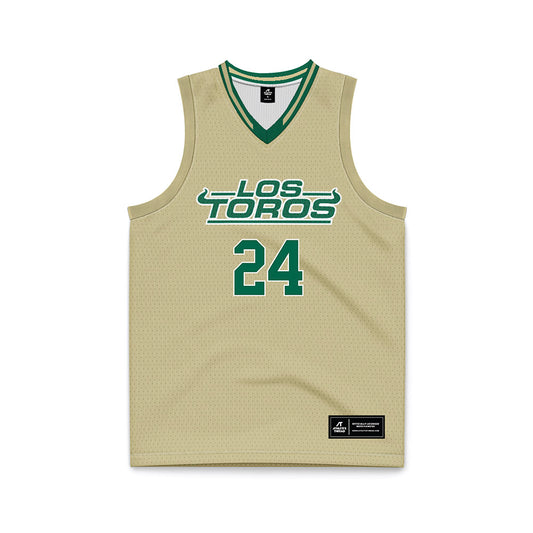 USF - NCAA Women's Basketball : Kendall Puryear - Cream Basketball Jersey-0