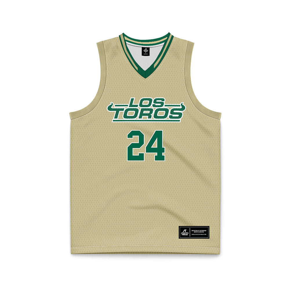 USF - NCAA Women's Basketball : Raina Tomasicka - Cream Basketball Jersey-0