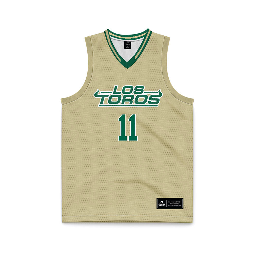 USF - NCAA Women's Basketball : Kirsten Lewis-Williams - Cream Basketball Jersey-0