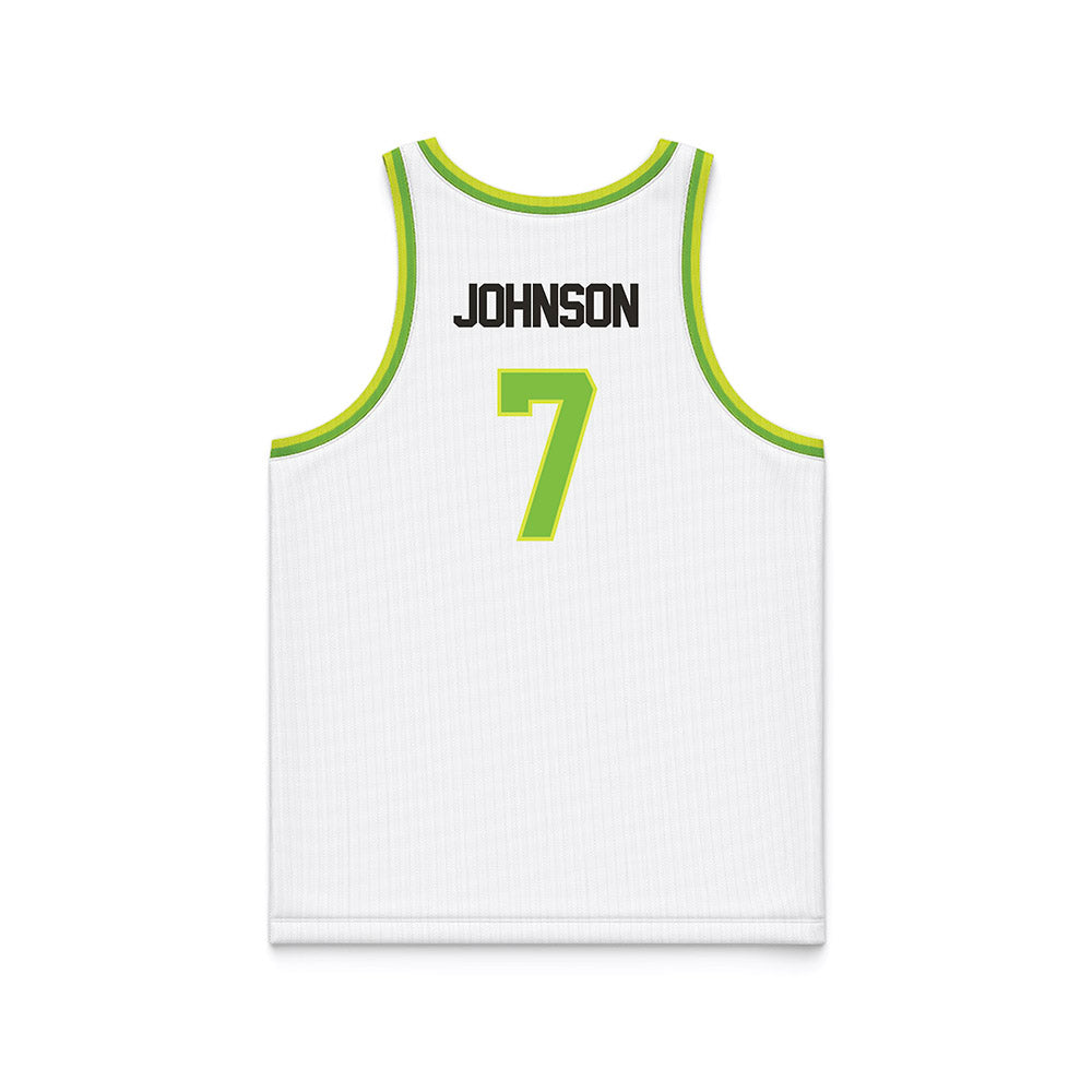 USF - NCAA Men's Basketball : Jayden Johnson - White Basketball Jersey-1