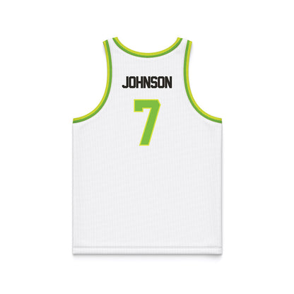 USF - NCAA Men's Basketball : Jayden Johnson - White Basketball Jersey-1