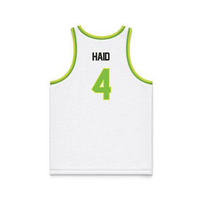 USF - NCAA Men's Basketball : Devin Haid - White Basketball Jersey-1