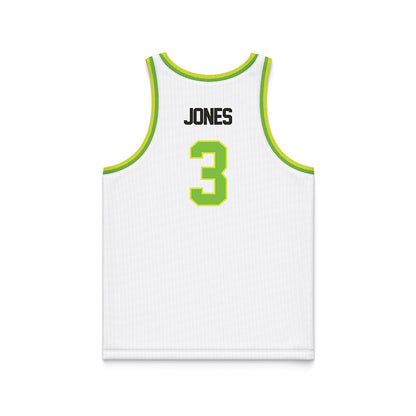 USF - NCAA Men's Basketball : Isaiah Jones - White Basketball Jersey-1