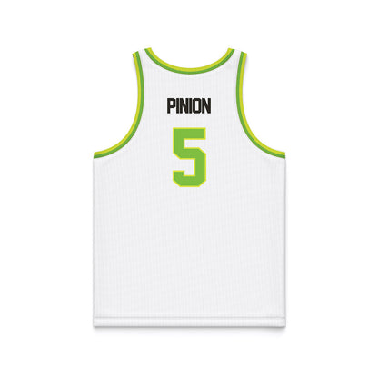 USF - NCAA Men's Basketball : Joseph Pinion - White Basketball Jersey-1