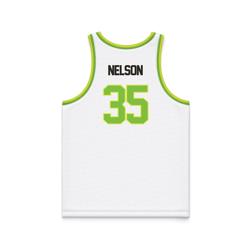 USF - NCAA Men's Basketball : Izaiyah Nelson - White Basketball Jersey-1