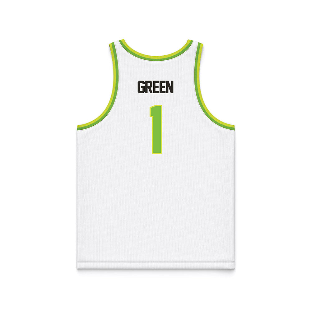 USF - NCAA Men's Basketball : DeAnte Green - White Basketball Jersey-1