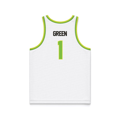 USF - NCAA Men's Basketball : DeAnte Green - White Basketball Jersey-1