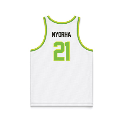 USF - NCAA Men's Basketball : Adriel Nyorha - White Basketball Jersey-1