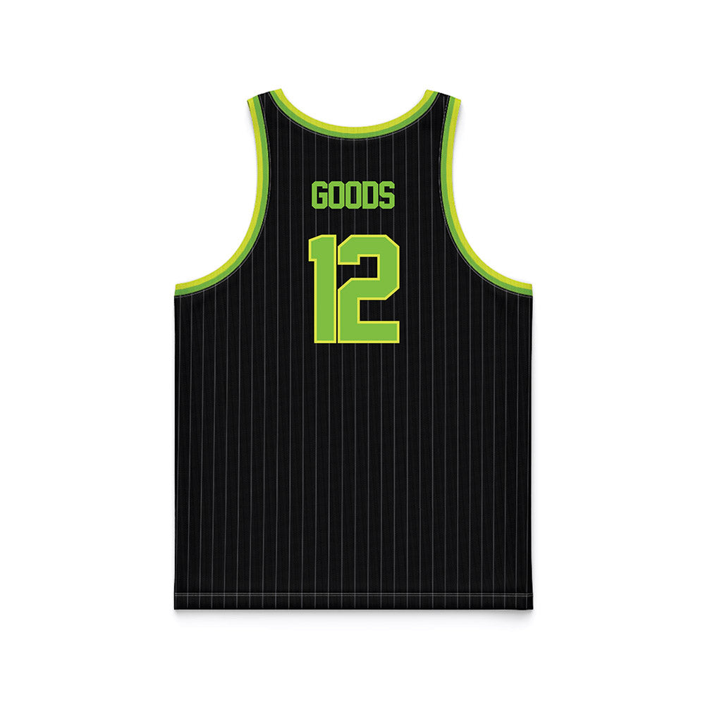USF - NCAA Men's Basketball : Richard Goods - Green Basketball Jersey-1