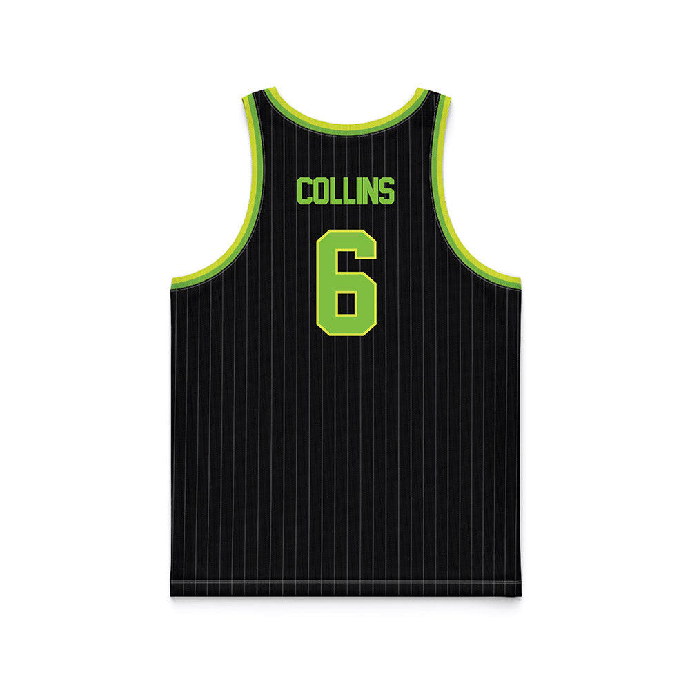 USF - NCAA Men's Basketball : Daimion Collins - Green Basketball Jersey-1