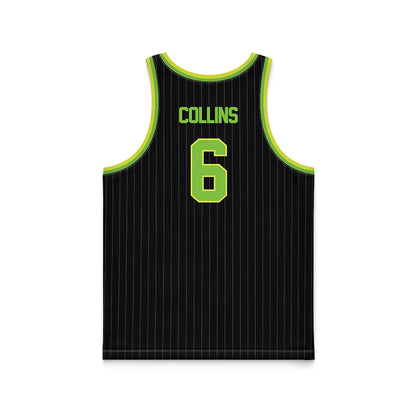 USF - NCAA Men's Basketball : Daimion Collins - Green Basketball Jersey-1
