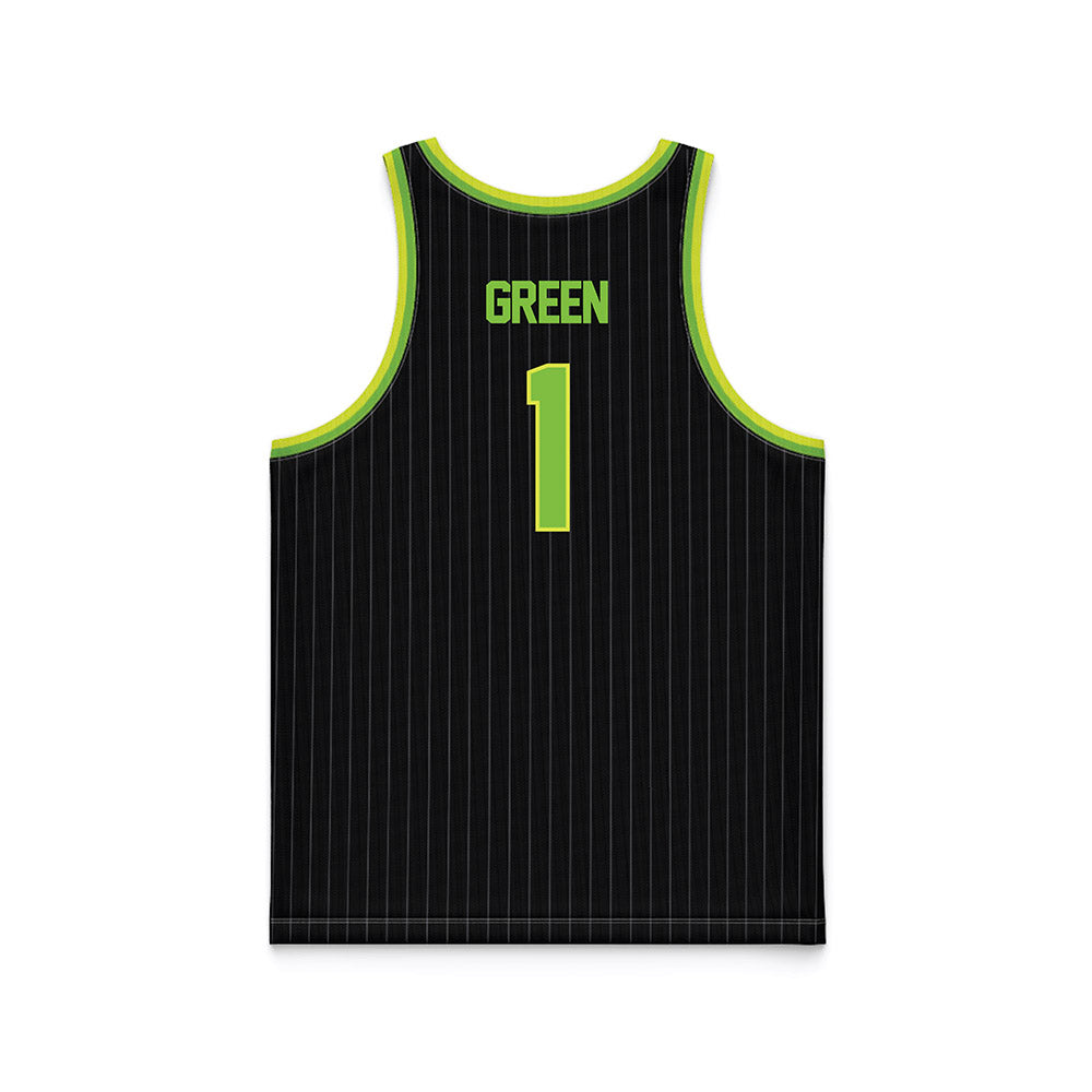 USF - NCAA Men's Basketball : DeAnte Green - Green Basketball Jersey-1