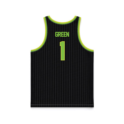 USF - NCAA Men's Basketball : DeAnte Green - Green Basketball Jersey-1