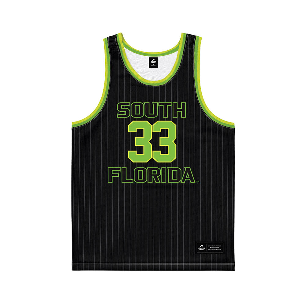 USF - NCAA Men's Basketball : Donovan Waleskowski - Green Basketball Jersey-0