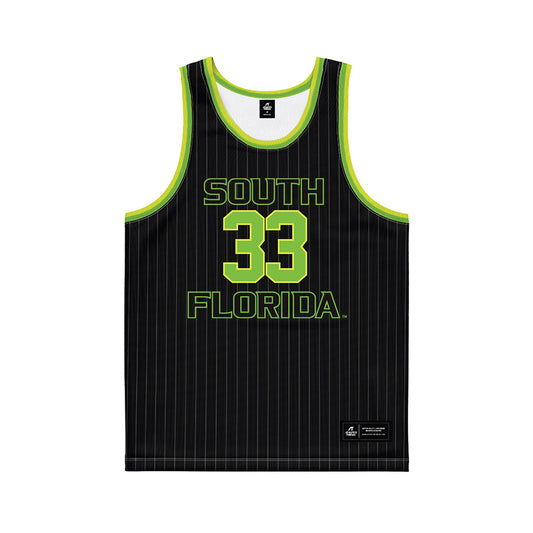 USF - NCAA Men's Basketball : Donovan Waleskowski - Green Basketball Jersey-0