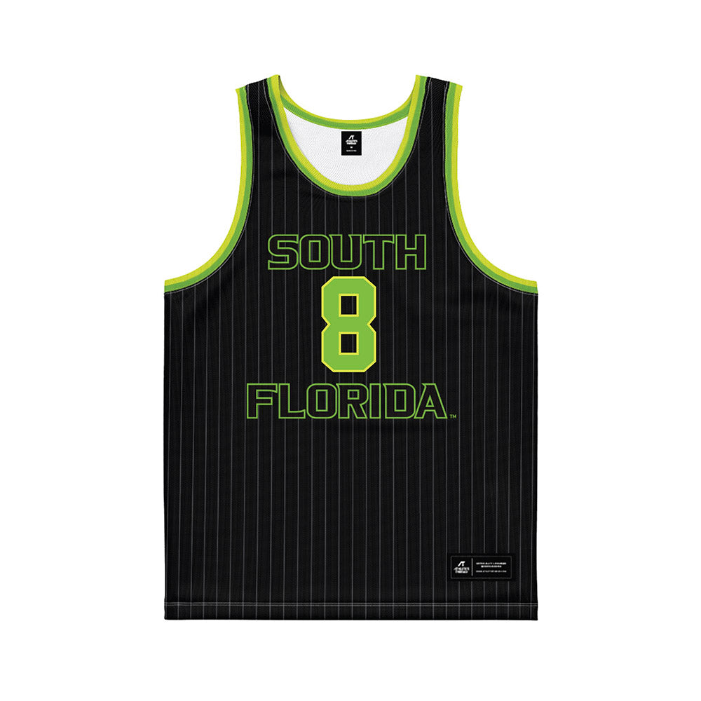 USF - NCAA Men's Basketball : Josh Omojafo - Green Basketball Jersey-0