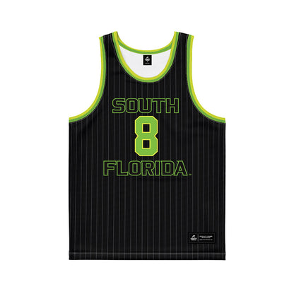 USF - NCAA Men's Basketball : Josh Omojafo - Green Basketball Jersey-0