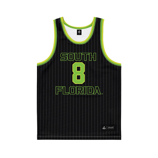 USF - NCAA Men's Basketball : Josh Omojafo - Green Basketball Jersey-0