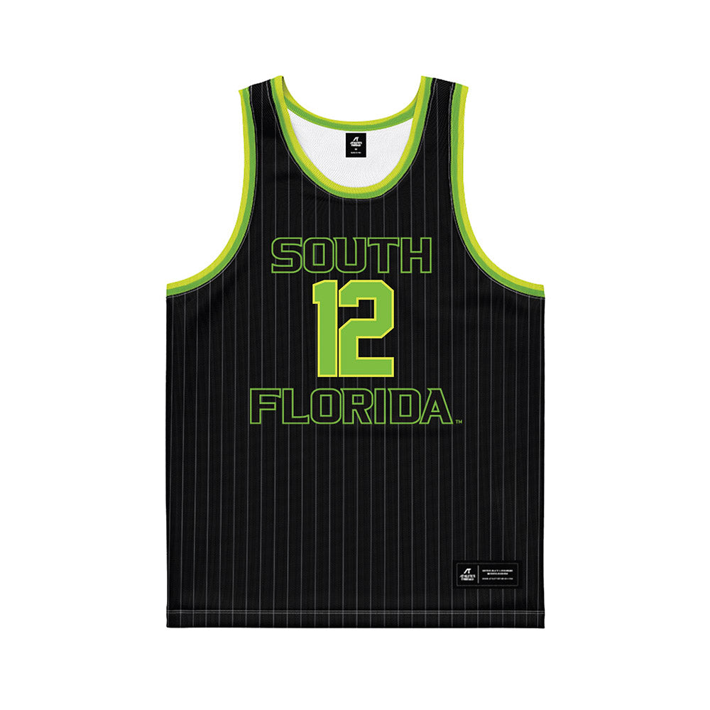 USF - NCAA Men's Basketball : Richard Goods - Green Basketball Jersey-0