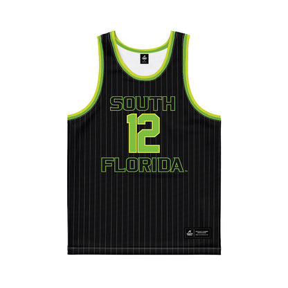 USF - NCAA Men's Basketball : Richard Goods - Green Basketball Jersey-0