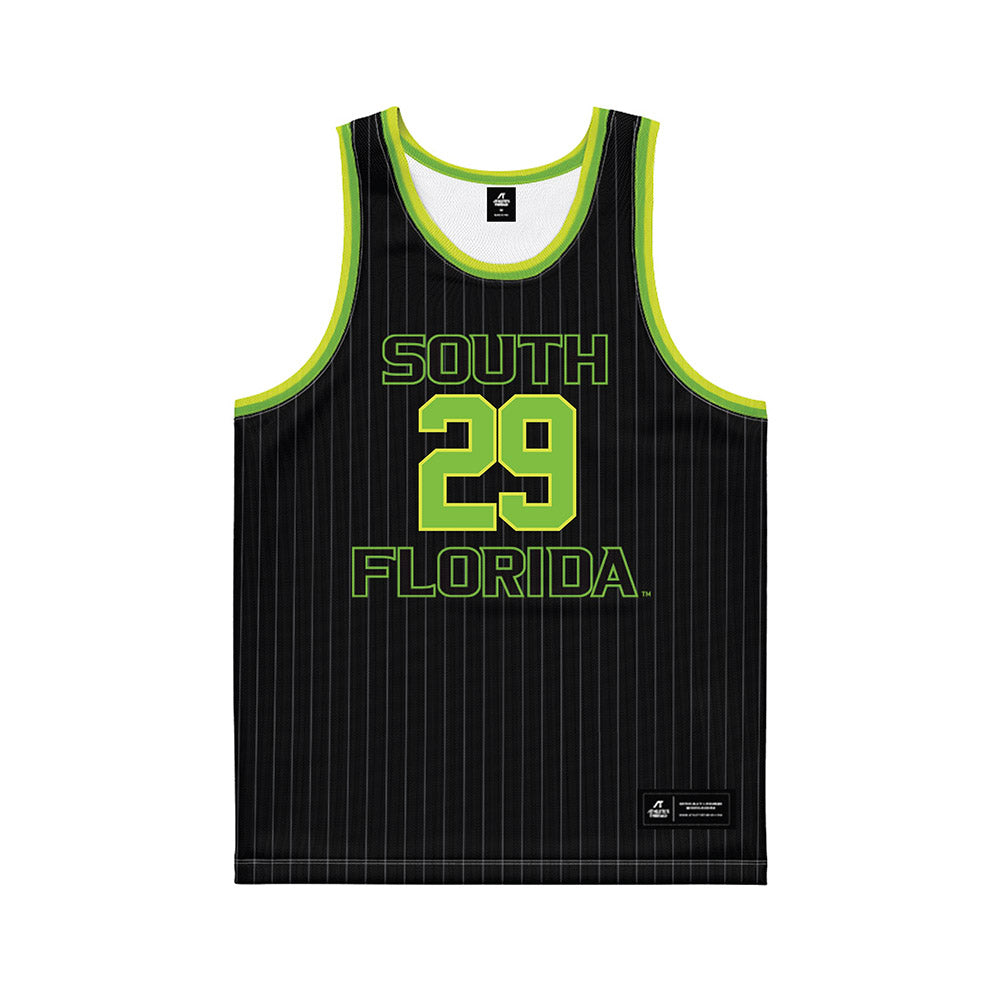 USF - NCAA Men's Basketball : Andrej Shoshkikj - Green Basketball Jersey-0