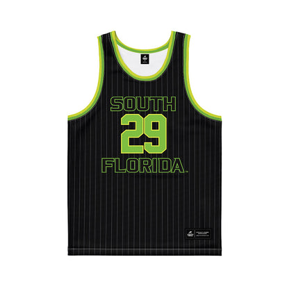 USF - NCAA Men's Basketball : Andrej Shoshkikj - Green Basketball Jersey-0