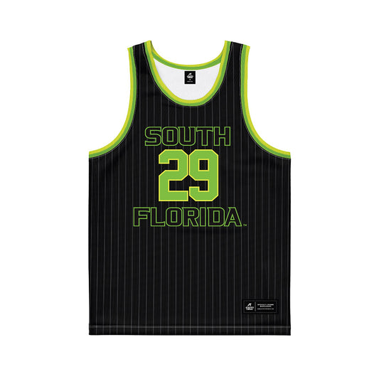 USF - NCAA Men's Basketball : Andrej Shoshkikj - Green Basketball Jersey-0