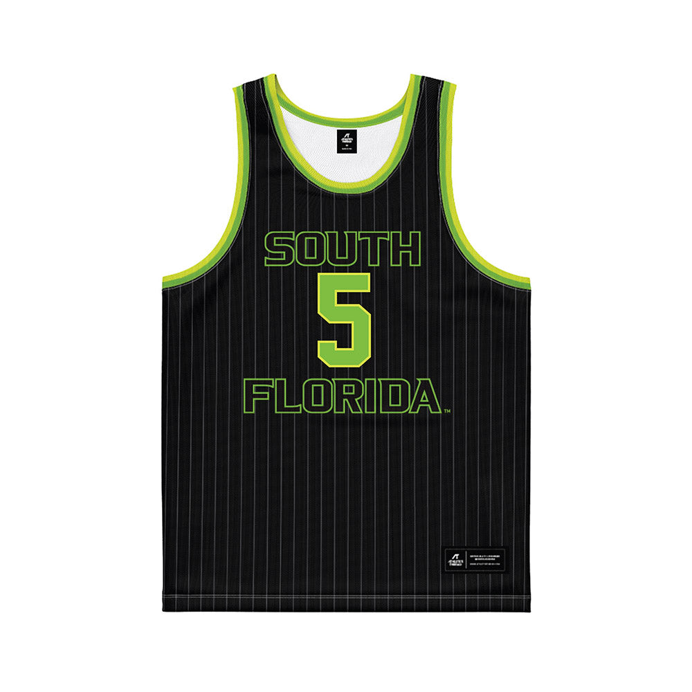 USF - NCAA Men's Basketball : Joseph Pinion - Green Basketball Jersey-0