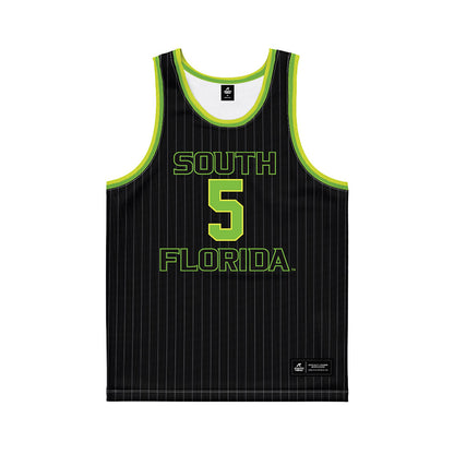 USF - NCAA Men's Basketball : Joseph Pinion - Green Basketball Jersey-0