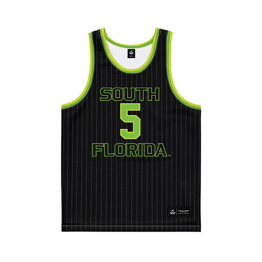USF - NCAA Men's Basketball : Joseph Pinion - Green Basketball Jersey-0