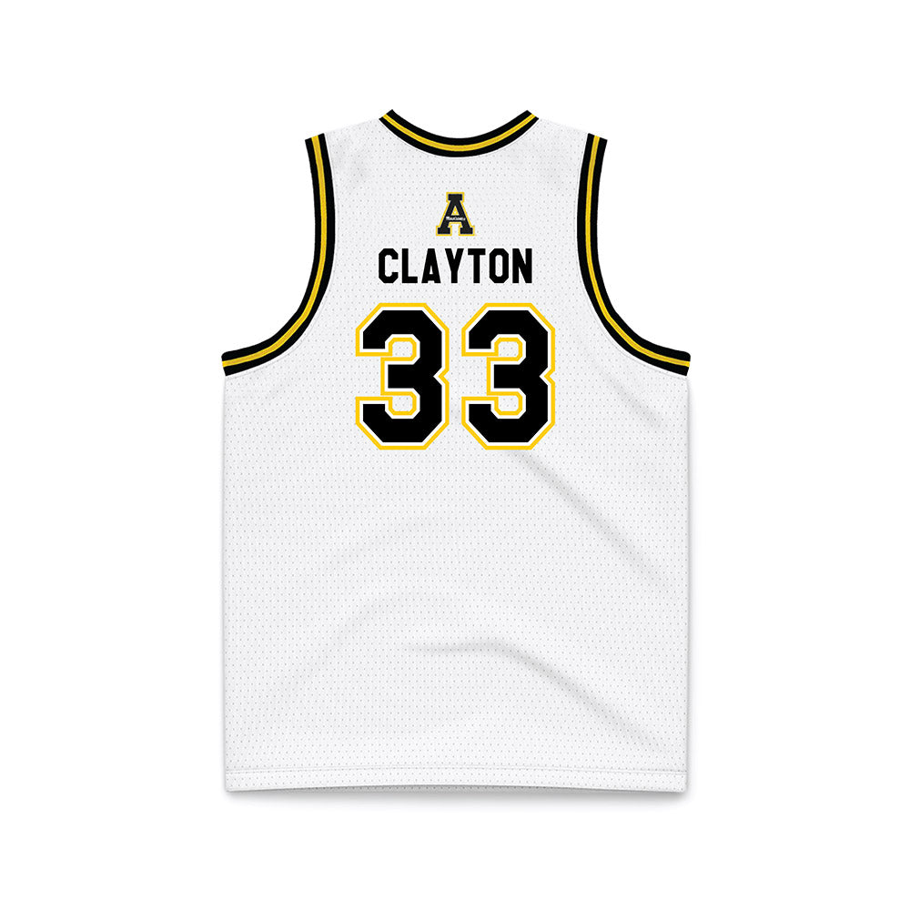 App State - NCAA Men's Basketball : Grant Clayton - Replica Jersey Basketball Jersey-1