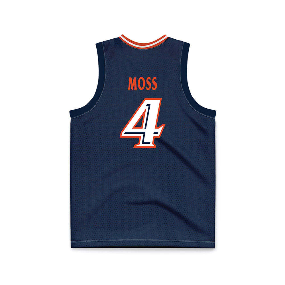 UTSA - NCAA Men's Basketball : Brent Moss - Navy Basketball Jersey-1