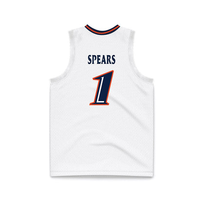 UTSA - NCAA Men's Basketball : Amir Spears - White Basketball Jersey-1