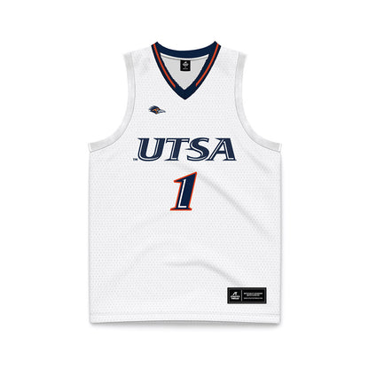 UTSA - NCAA Men's Basketball : Amir Spears - White Basketball Jersey-0