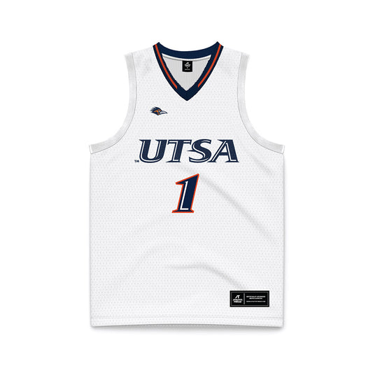 UTSA - NCAA Men's Basketball : Amir Spears - White Basketball Jersey-0